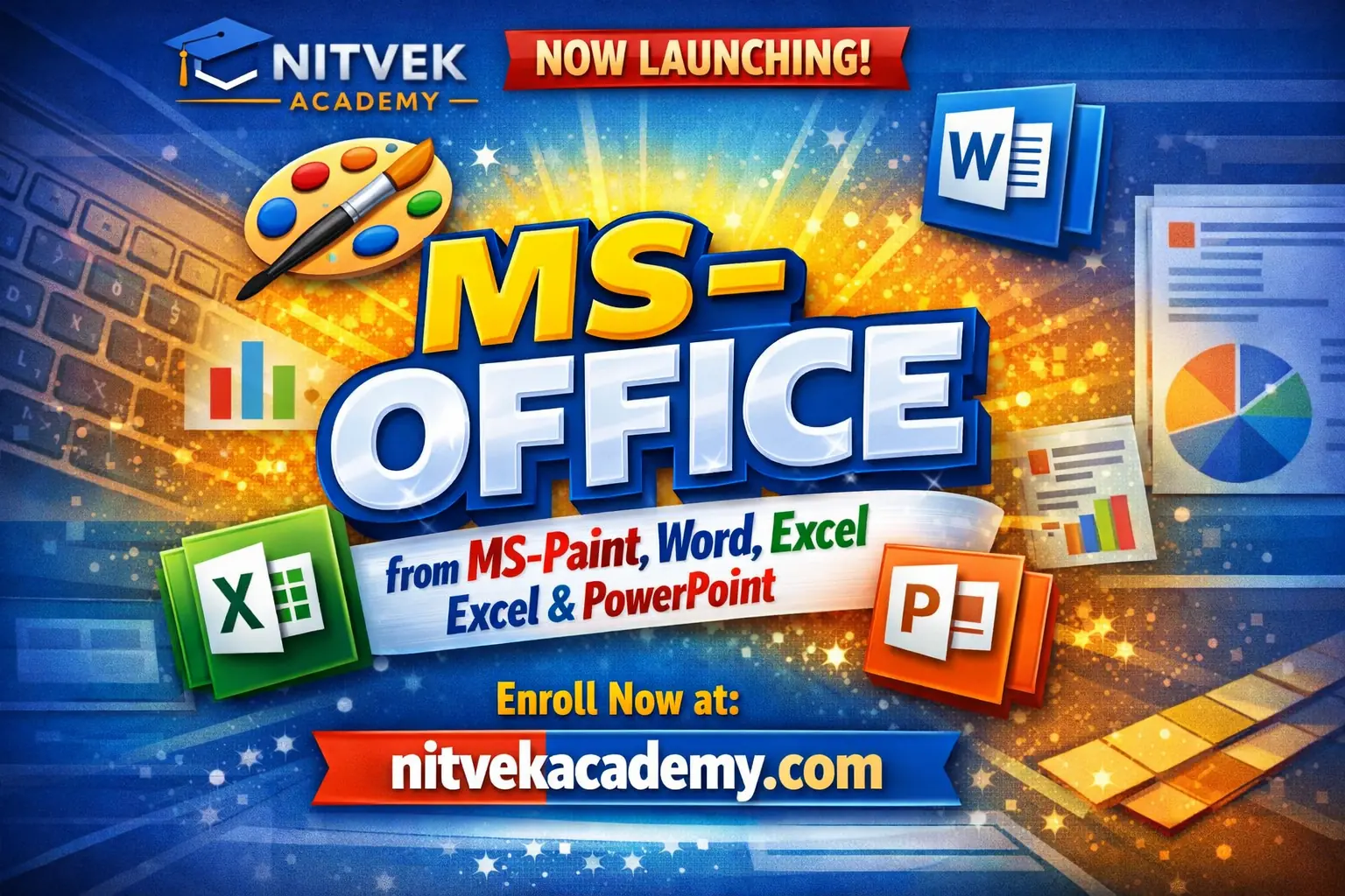 Master MS Office: Word, Excel, PowerPoint & Paint – Complete Beginner to Advanced Course